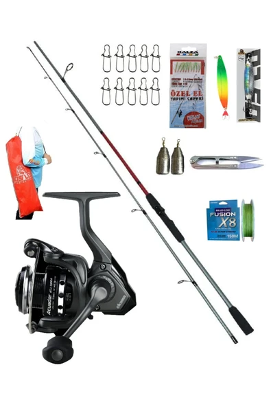 Acuador ACU-3000A Remixon Double Black 270cm 20-40gr Spin Olta Takımı Seti ürün görseli 1