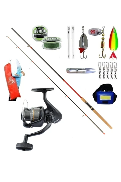 Okuma Revenger Rv-40 270cm 10-35gr Remixon Red Zoom Karbon Turna Spin Olta Takımı Seti ürün görseli 1