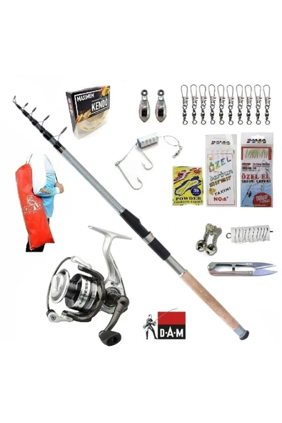 Quick Impressa 3 4000 FD Remixon Carbo-X 300cm 60-120gr Kıyı Spin Olta Takımı Seti ürün görseli 1