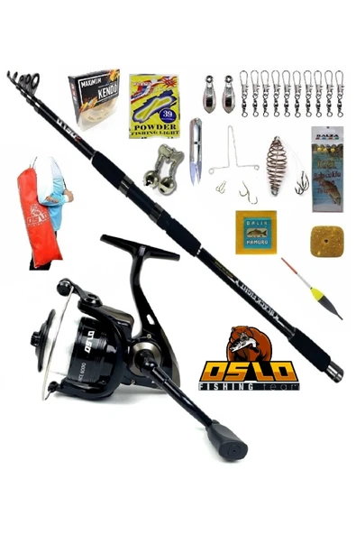 Elegance 6000 360cm 100-200gr Black Fight Profesyonel Sazan Kıyı Olta Takımı Seti ürün görseli 1