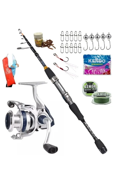 Okuma Aria-1000a 2.28mt 0,5-10gr Ryuji Rock Fish Teleskopik Lrf Olta Takımı Seti ürün görseli 1