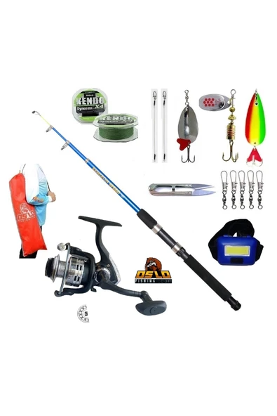 2000 Dolphin 210cm 50-150gr Turna Tele Spin Olta Takımı Seti ürün görseli 1