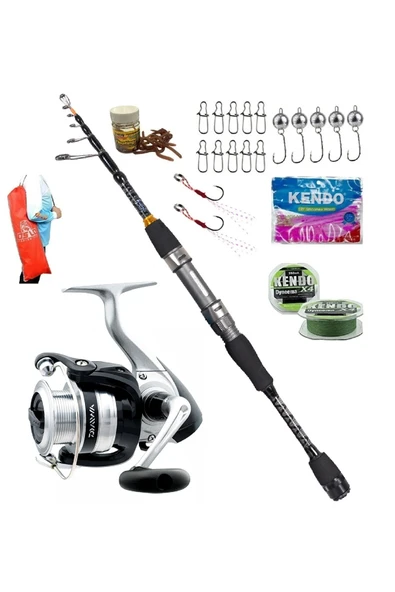 Daiwa Strikeforce 2500 2.28mt 0,5-10gr Ryuji Rock Fish Teleskopik Lrf Olta Takımı Seti ürün görseli 1