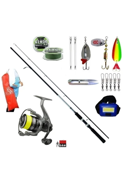 Quick Dynabraid 4 4000 Daiwa Sweepfire 210cm 10-30gr Turna Spin Olta Takımı Seti ürün görseli 1