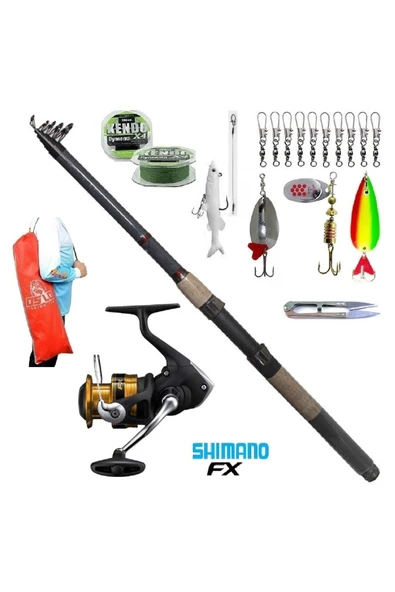 Fx4000 Remixon Sapphire 270cm 10-40gr Turna Tele Spin Olta Takımı Seti ürün görseli 1