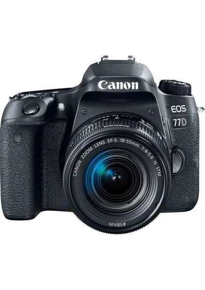 Canon EOS 77D 18-55mm f/4-5.6 IS STM Fotoğraf Makinesi İthalatçı Garantili ürün görseli 1