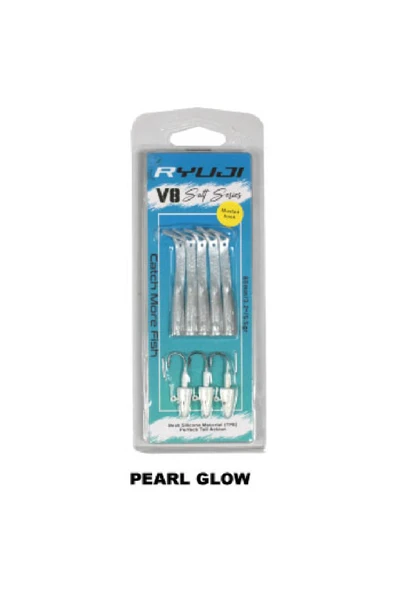 Ryuji V8 8cm 5.5gr Pearl Glow Silikon Yem ürün görseli 1