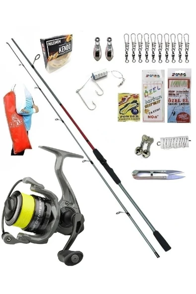 Quick Dynabraid 4 4000 FD Remixon Double Black 270cm 20-40gr Kıyı Spin Olta Takımı Seti ürün görseli 1