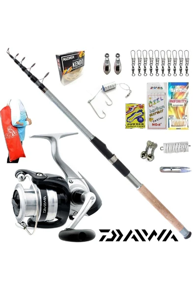 Strikeforce 2500 B Remixon Carbo-x 270cm 60-120gr Kıyı Tele Spin Olta Takımı Seti ürün görseli 1