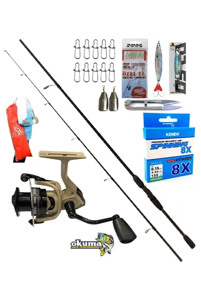 Okuma Outrax 4000 274cm 7-30gr Okuma Wave Power Spin Olta Takımı Seti ürün görseli 1