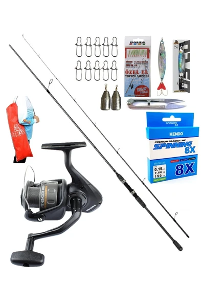 Okuma Wave Up 270cm 10-40gr Okuma Revenger Rv-40 Spin Olta Takımı Seti ürün görseli 1