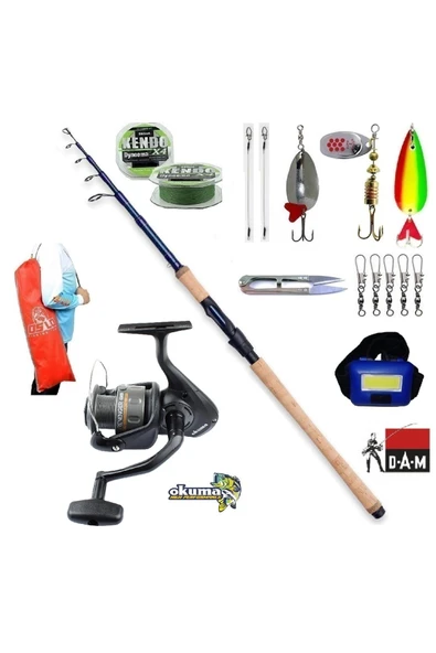 Steelhead Iconic 270cm 7-28gr Okuma Revenger Rv-40 Turna Tele Spin Olta Takımı Seti ürün görseli 1