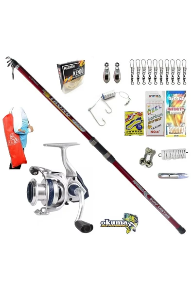 Sea Power 6000 Remixon Strong 390cm 100-250gr Profesyonel Kıyı Olta Takımı Seti ürün görseli 1