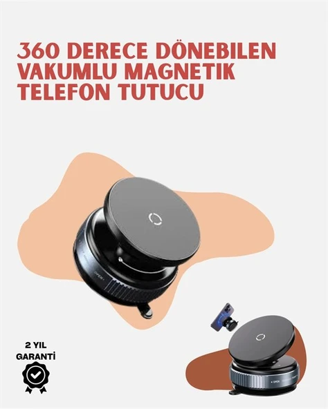 Evrensel Uyumlu Manyetik Araç Telefon Standı – Dayanıklı Alüminyum Gövde ürün görseli 1