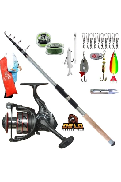 Shinari Avalon 4000 Remixon Carbo-x 240cm 60-120gr Turna Tele Spin Olta Takımı Seti ürün görseli 1