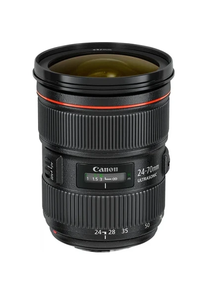 Canon Ef 24-70mm F/2.8l II Usm Standart Lens 24-70 mm Odak Uzaklığı Siyah Renkli ürün görseli 1