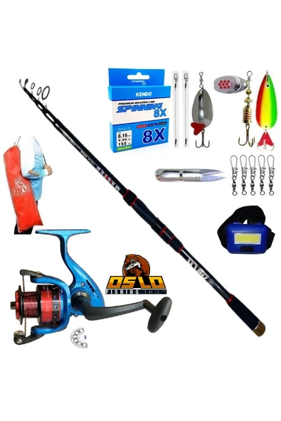 3000 270cm 14-42gr Master Tele Turna Spin Olta Takımı Seti ürün görseli 1