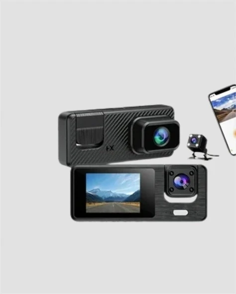 1080p 3 Kameralı Araç Dvr -Q301 - Resim 5