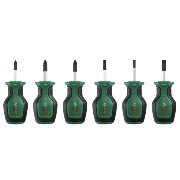 Bosch 1600A032UK Kısa Tornavida Seti 6 Parça ürün görseli 1