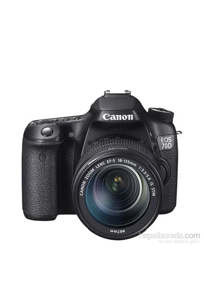 Canon 70D + 18-135mm Is Stm Fotoğraf Makinesi (İthalatçı Garantili) ürün görseli 1