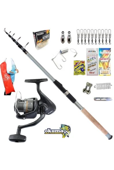 Revenger Rv-40 Remixon Carbo-x 270cm 60-120gr Kıyı Tele Spin Olta Takımı Seti ürün görseli 1