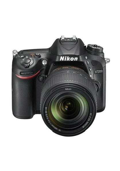 Nikon D7200+18-140mm Vr Lens Kit Slr Dijital Fotoğraf Makinesi İthalatçı Garantili ürün görseli 1