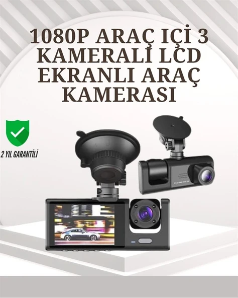 Ta-01 1080p Ön 720p Arka Ve İç Kamera Sistemli Dvr ürün görseli 1