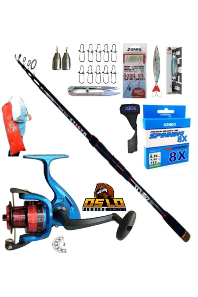 3000 270cm 14-42gr Master Tele Rapala Maket Balık Spin Olta Takımı Seti ürün görseli 1