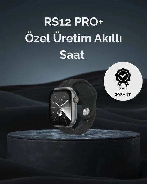 Rs12 Pro+ 2025 Serisi Uzun Şarj Süreli Garantili Full Ekranlı Özel Üretim Akıllı Saat – 2gb Hafıza, Amoled, Gps, Sesli Arama ürün görseli 1