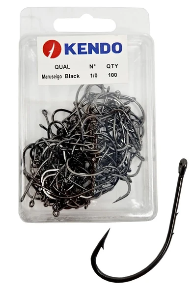 Kendo Maruseigo-R Black Nickel No:2 100 Adet Delikli Olta İğnesi ürün görseli 1