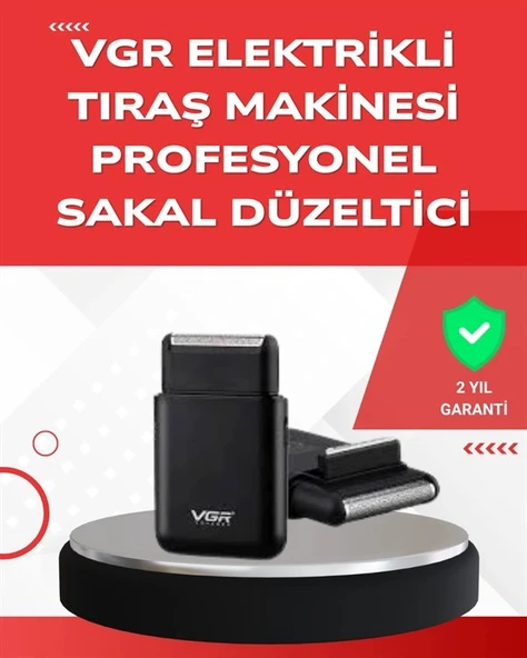 Abs Gövdeli Süper İnce Elektrikli Sakal Kesici – 45 Dk Kablosuz Kullanım, Yanak Makası Dahil ürün görseli 1