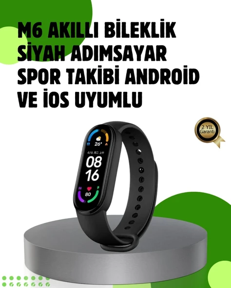 Bluetooth 5.0 Akıllı Bileklik – Kalp, Uyku Ve Aktivite Takibi ürün görseli 1