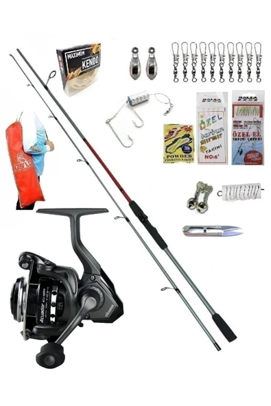 Acuador ACU-3000A Remixon Double Black 270cm 20-40gr Kıyı Spin Olta Takımı Seti ürün görseli 1