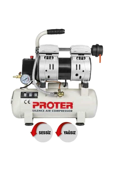 Proter 9 Lt Sessiz Yağsız Hava Kompresörü ürün görseli 1