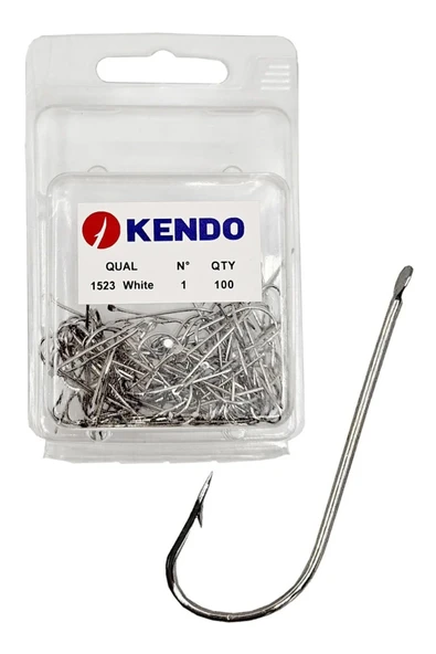 Kendo (1523 NI) White 100 Adet No:1 Beyaz Çapraz Kutu İğne ürün görseli 1