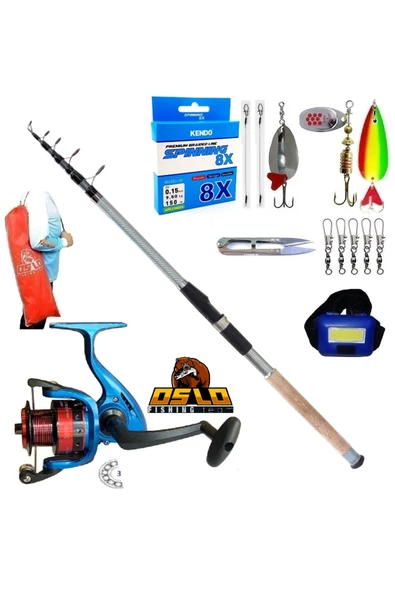 3000 270cm 60-120gr Remixon Carbo-X Turna Tele Spin Olta Takımı Seti ürün görseli 1
