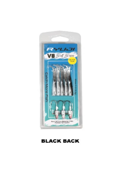Ryuji V8 8cm 5.5gr Black Back Silikon Yem ürün görseli 1