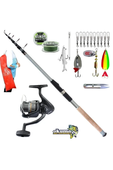 Revenger Rv-40 Remixon Carbo-x 240cm 60-120gr Turna Tele Spin Olta Takımı Seti ürün görseli 1