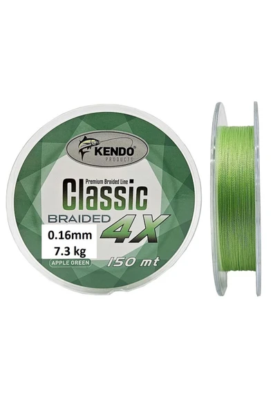 Classic 4x 0.16mm 150m Apple Green Örgü Ip Misina ürün görseli 1