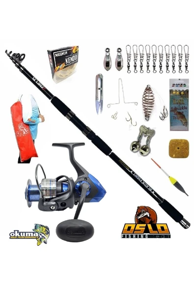 Safina SW-X SNW-6000A Oslo Black Fight 360cm 100-200gr Surf Sazan Kıyı Olta Takımı Seti ürün görseli 1