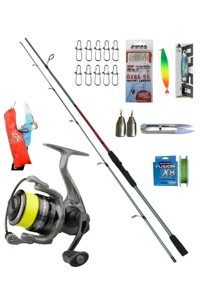 Quick Dynabraid 4 4000 FD Remixon Double Black 270cm 20-40gr Spin Olta Takımı Seti ürün görseli 1