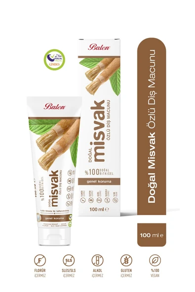 Balen Doğal Misvak Özlü Diş Macunu  100 ML ürün görseli 1