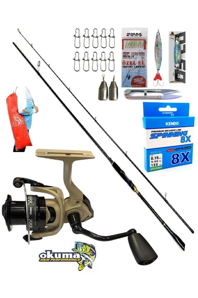 Okuma Outrax 3000 274cm 8-42gr Zen Pro Spin Olta Takımı Seti ürün görseli 1