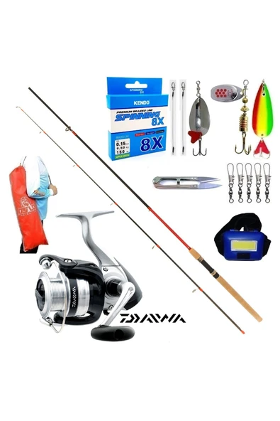 Remixon Red Zoom Karbon 270cm 10-35gr Daiwa Strikeforce 2500 B Turna Spin Olta Takımı Seti ürün görseli 1