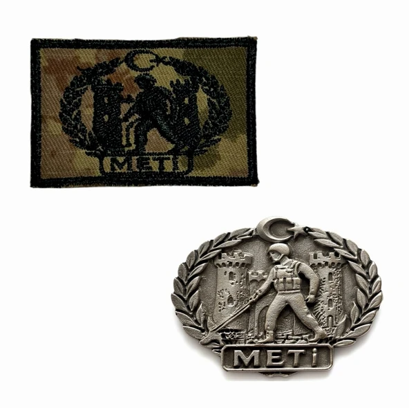 METİ Harici Ceket Brövesi ve METİ Kamuflaj Bröve  2 li SET ürün görseli 1