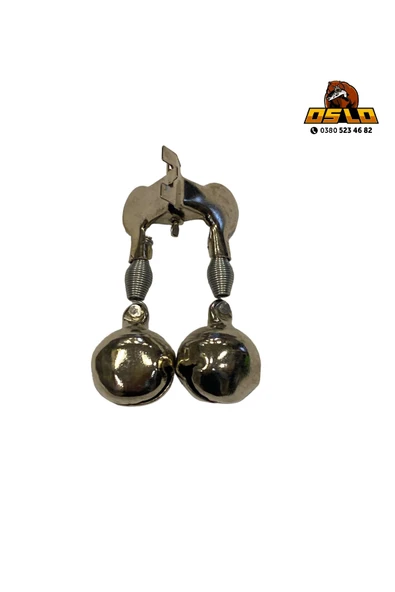 Mandallı Kamış Olta Balık Zili Çiftli Metal ürün görseli 1