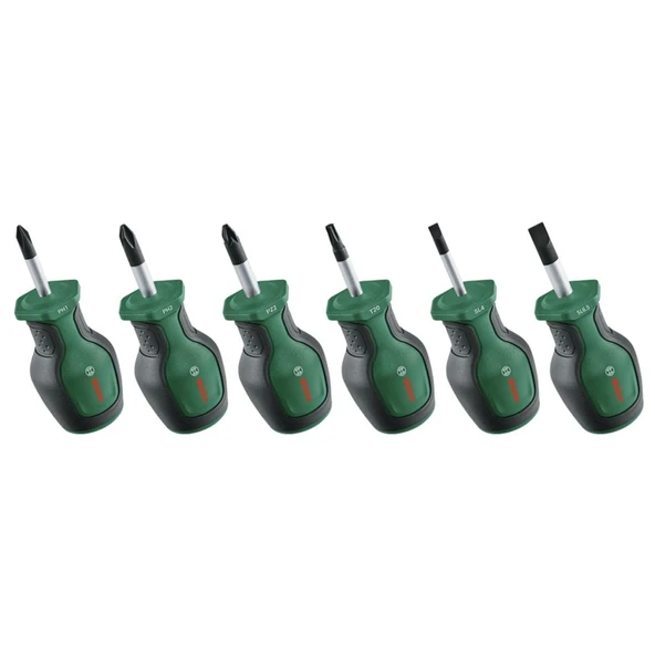 Bosch 1600A032UK Kısa Tornavida Seti 6 Parça - Resim 2