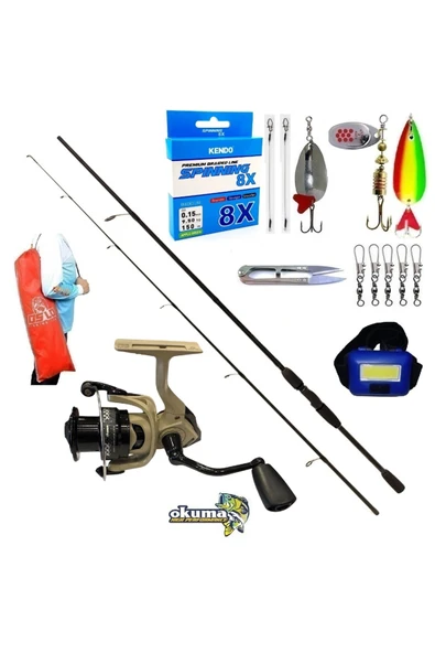 Okuma Outrax 3000 274cm 7-30gr Okuma Wave Power Turna Spin Olta Takımı Seti ürün görseli 1