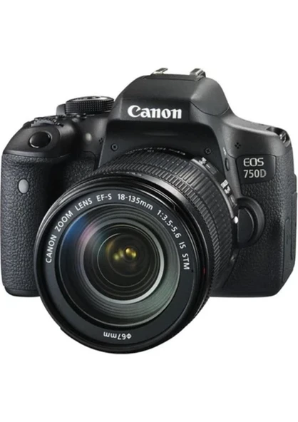 Canon Eos 750D 18-135mm STM Lens Dslr Fotograf Makınesı ürün görseli 1