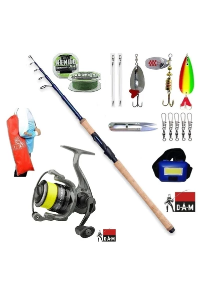 Steelhead Iconic 270cm 7-28gr Dam Quick Dynabraid 4000 Turna Tele Spin Olta Takımı Seti ürün görseli 1